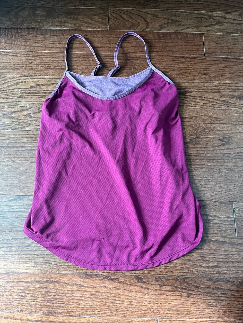 Women’s Magenta Performance Tank Top with Built-In Shelf Bra